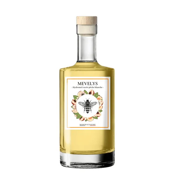 Hydromel arrangé à la pêche blanche - 35 cl